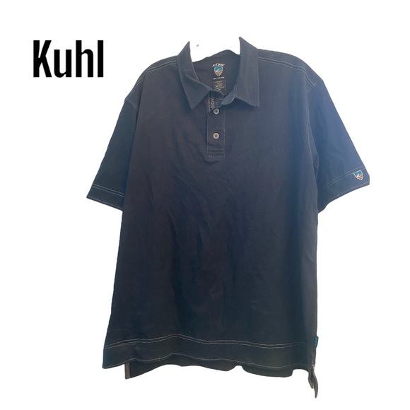 KUHL  Black Short Sleeve Polo Shirt Xl - Picture 1 of 8